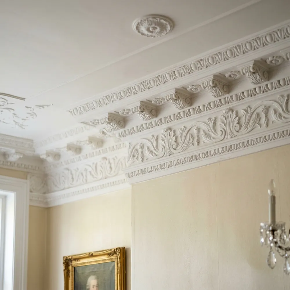 Molduras de Gesso Modernas: Linhas Retas e Estilo Clean